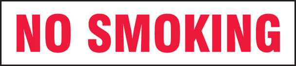 Safety Label: No Smoking 2" x 9" / - LSMK540XVE