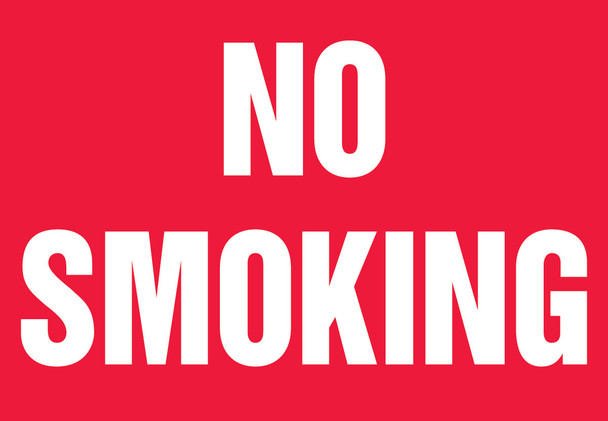 Smoking Control Safety Labels 3 1/2" x 5" / - LSMK549XVE