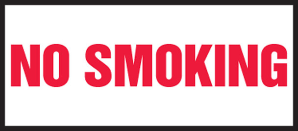 Safety Label: No Smoking 3" x 7" / - LSMK578VSP