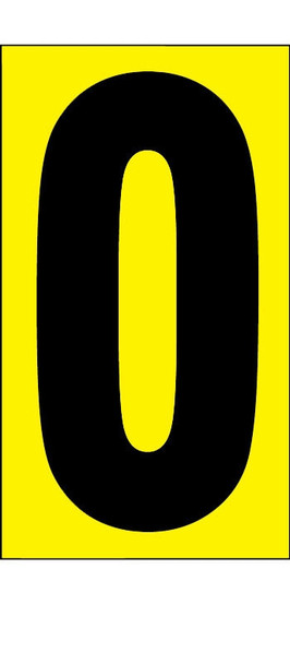 Traffic Safety Labels Number 1 Adhesive Dura-Vinyl 1/Each - LVHR5811