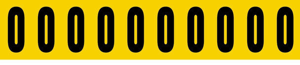 Traffic Safety Labels Number 6 Adhesive Dura-Vinyl 1/Card - LVHR5866