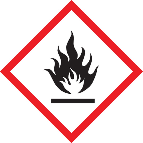GHS Pictogram Label: Flame 1" x 1" / - LZH601EV2