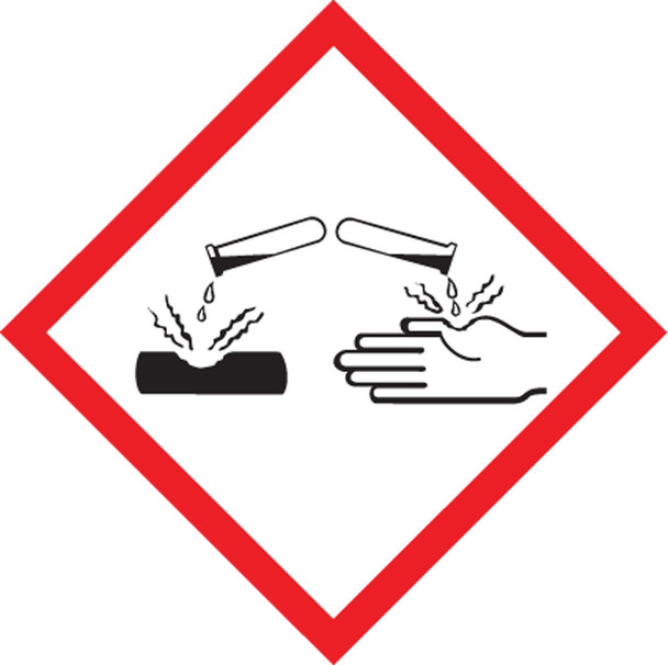 GHS Pictogram Label: Corrosion 1" x 1" / - LZH604EV5