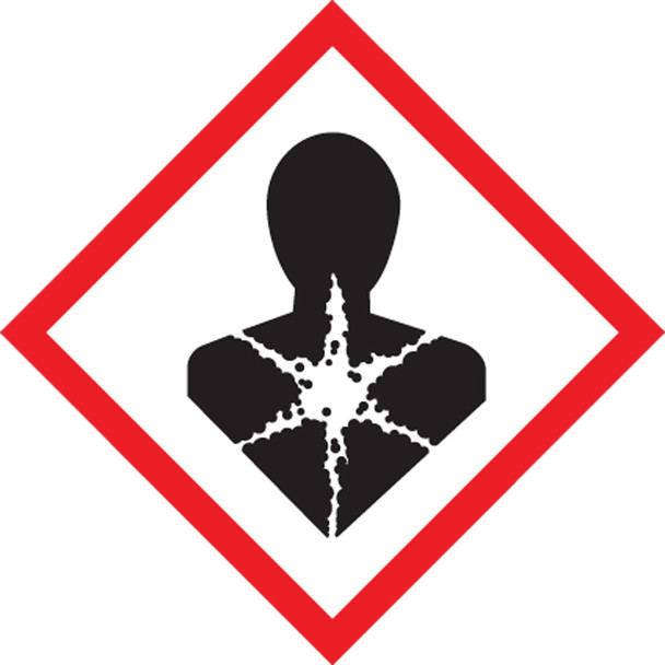GHS Pictogram Label: Health Hazard 1" x 1" / - LZH609EV2