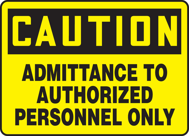 Safety Sign 10" x 14" Adhesive Vinyl 1/Each - MADM616VS