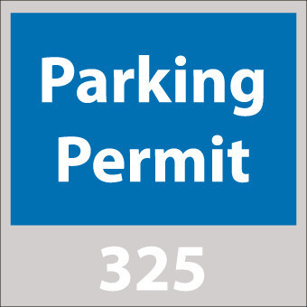 PARKING PERMIT, WINDSHIELD, BLUE, 001-100