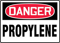 OSHA Danger Safety Sign: Propylene 10" x 14" Adhesive Dura-Vinyl 1/Each - MCHG121XV