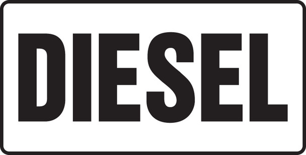 Safety Sign: Diesel 6" x 12" Adhesive Dura-Vinyl / - MCHL540XV