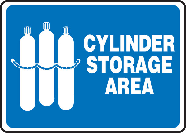 Safety Sign: Cylinder Storage Area English 10" x 14" Aluma-Lite 1/Each - MCPG520XL