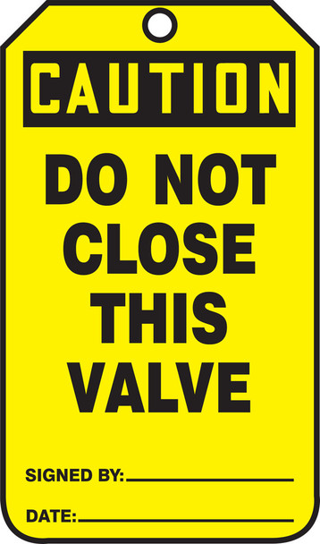 Safety Tag Standard Back B PF-Cardstock 5/Pack - MDT633CTM