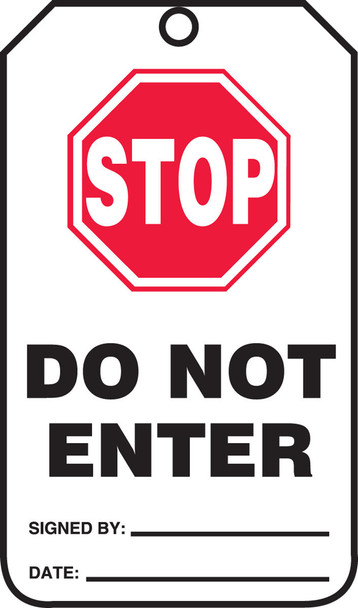 Safety Tag Standard Back A PF-Cardstock 25/Pack - MDT910CTP