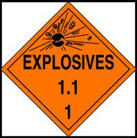 SPECIAL PLACARDING 15 1/4" x 15 1/4" Plastic 1/Each - MDTRHP01VP