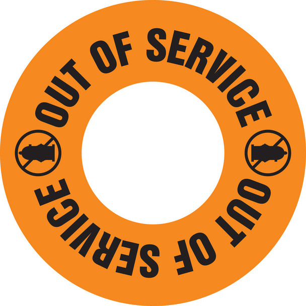 Fire & Emergency: Hydrant Rings Red Inside diameter 6" - outside diameter 11" 1/Each - MFH801RD