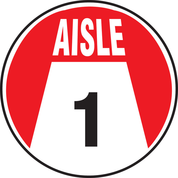 Aisle Floor Marking Sign Number: 4 8" 1/Each - MFS0084