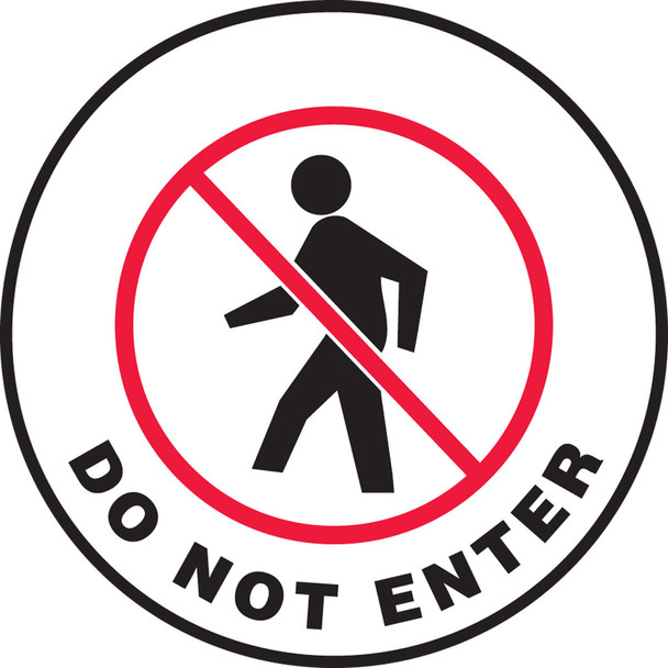 Slip-Gard Floor Sign: Do Not Enter 17" Slip-Gard / - MFS0417
