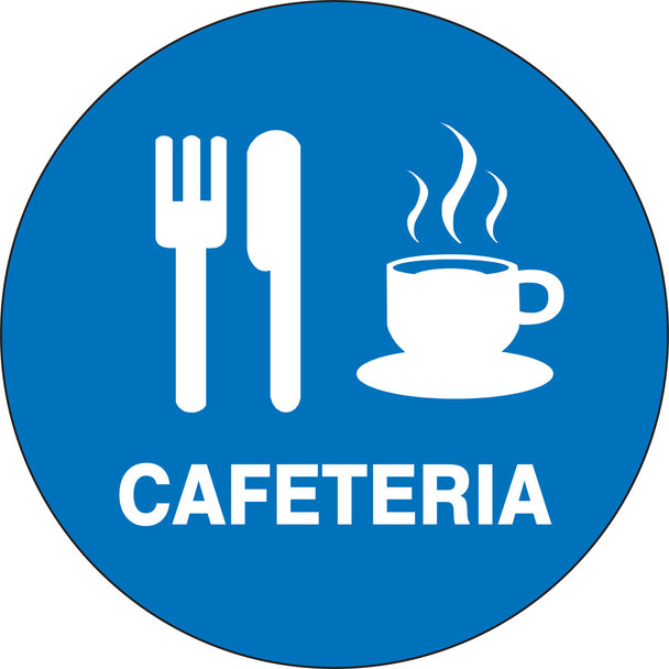 Slip-Gard Floor Signs: Cafeteria 8" 1/Each - MFS1809