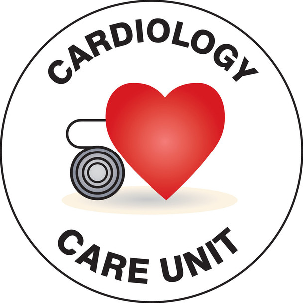 Slip-Gard Floor Signs: Cardiology Care Unit Slip-Gard 1/Each - MFS1901