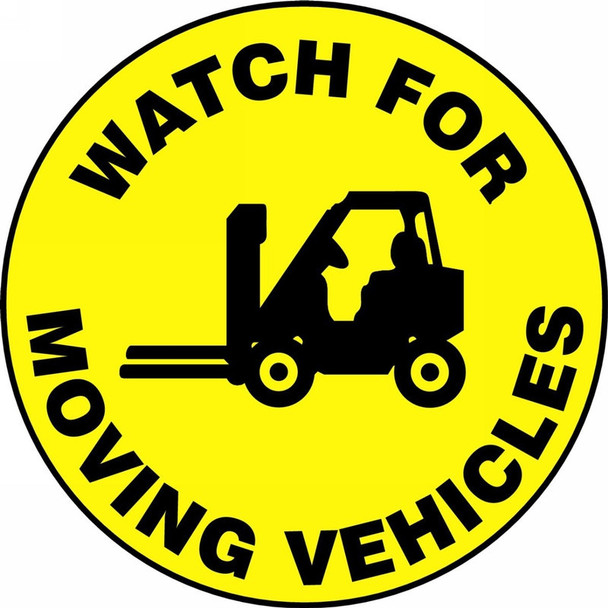 Slip-Gard Floor Sign: Watch For Moving Vehicles 17" Slip-Gard / - MFS743