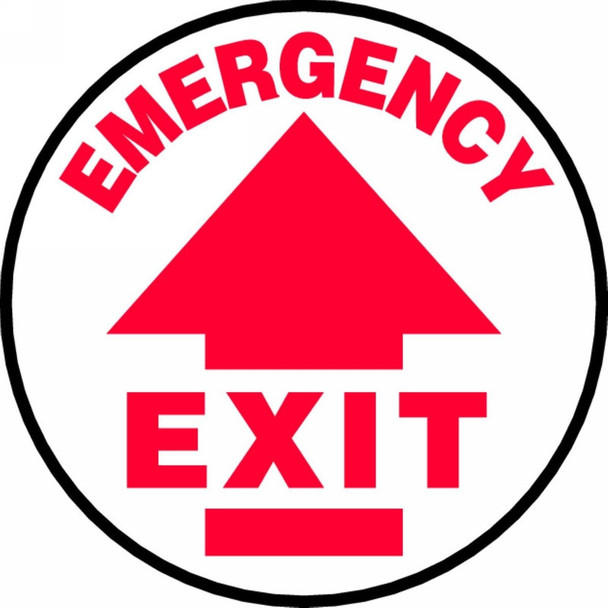 Slip-Gard Floor Sign: Emergency Exit 8" Slip-Gard / - MFS812