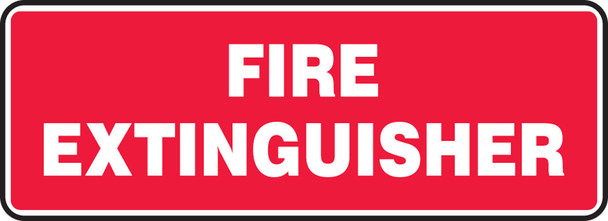 Fire Safety Sign 5" x 14" Aluminum 1/Each - MFXG577VA