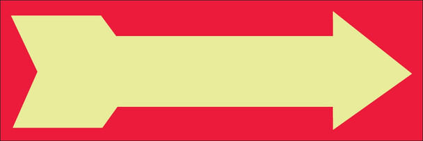 LOCATION AND DIRECTION 4" x 12" Lumi-Glow Flex 1/Each - MLAD515GF