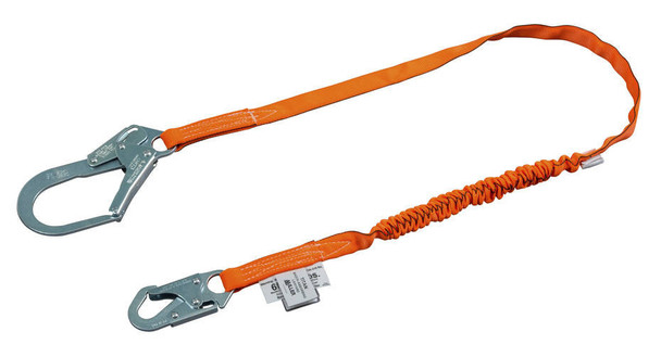 Miller Titanâ„¢ II 6 ft. Tubular Shock-Absorbing Lanyard w/Locking Rebar Hook T5112-Z7/6FTAF