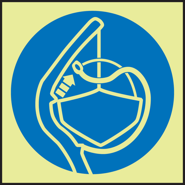 IMO - LIFE SAVING & RESCUE EQUIPMENT 6" x 6" Lumi-Glow Dura-Plastic 1/Each - MLMR218GX