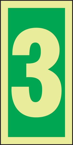 IMO CHARACTERS 6" x 3" Lumi-Glow Dura-Adhesive 1/Each - MLMR303GE