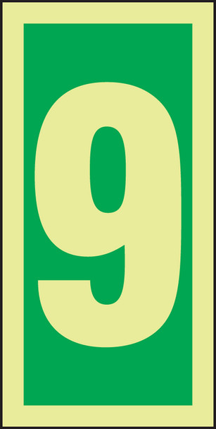 IMO CHARACTERS 6" x 3" Lumi-Glow Dura-Adhesive 1/Each - MLMR309GE