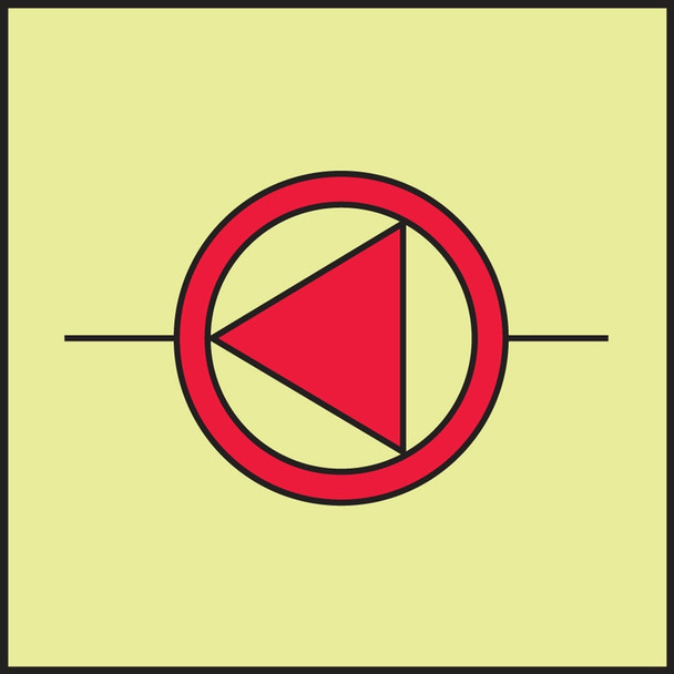 IMO - FIRE CONTROL EQUIPMENT 6" x 6" Lumi-Glow Dura-Adhesive 1/Each - MLMR802GE