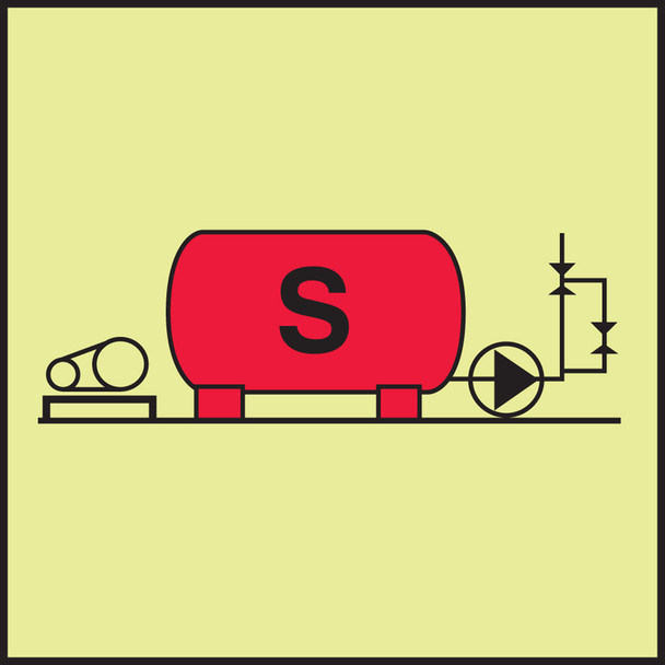 IMO - FIRE CONTROL EQUIPMENT 6" x 6" Lumi-Glow Dura-Adhesive 1/Each - MLMR818GE
