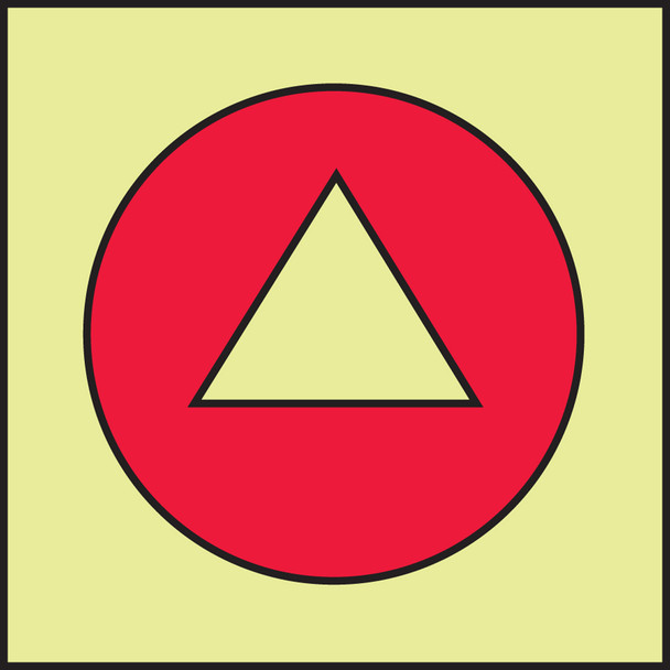 IMO - FIRE CONTROL EQUIPMENT 6" x 6" Lumi-Glow Dura-Plastic 1/Each - MLMR925GX