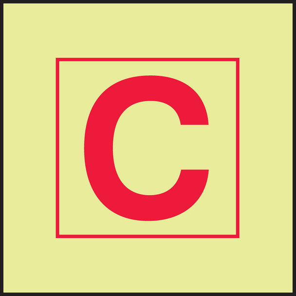 IMO - FIRE CONTROL EQUIPMENT 6" x 6" Lumi-Glow Dura-Plastic 1/Each - MLMR933GX