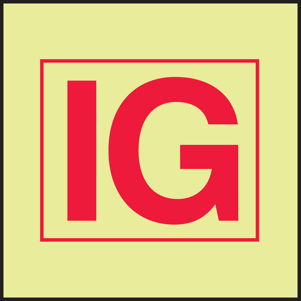 IMO - FIRE CONTROL EQUIPMENT 6" x 6" Lumi-Glow Dura-Adhesive 1/Each - MLMR943GE