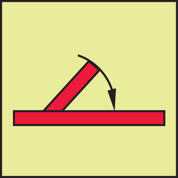 IMO - FIRE CONTROL EQUIPMENT 6" x 6" Lumi-Glow Dura-Adhesive 1/Each - MLMR974GE