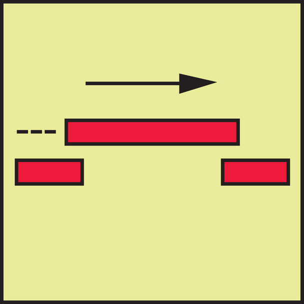 IMO - FIRE CONTROL EQUIPMENT 6" x 6" Lumi-Glow Dura-Adhesive 1/Each - MLMR978GE