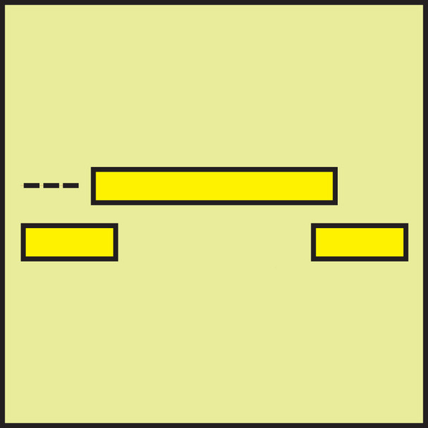 IMO - FIRE CONTROL EQUIPMENT 6" x 6" Lumi-Glow Dura-Plastic 1/Each - MLMR986GX