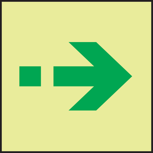 IMO - EVACUATION & FIRST AID 6" x 6" Lumi-Glow Dura-Plastic 1/Each - MLMR995GX