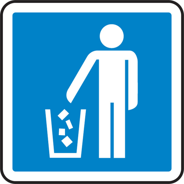 CSA PICTOGRAMS 6" square Aluminum 1/Each - MPCS547VA