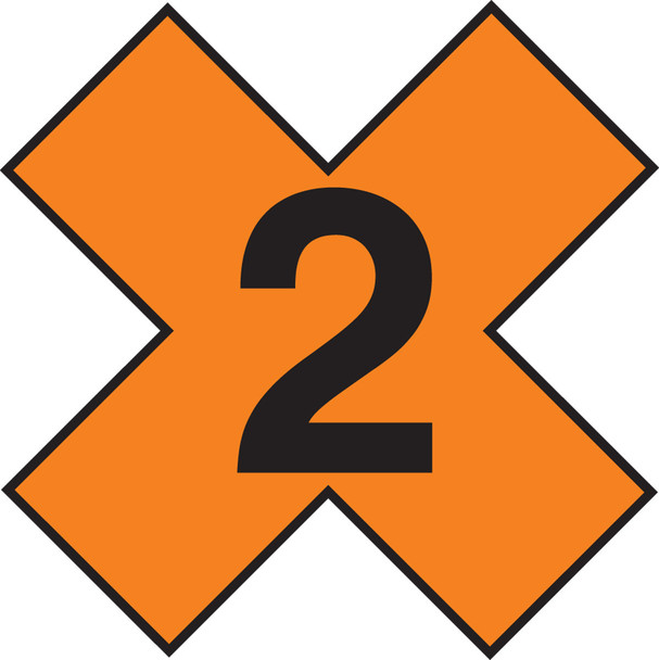 Military Fire Division Symbols: Fire Division 2 or 6 24" Reflective Plastic-Lite 1/Each - MPG144RP