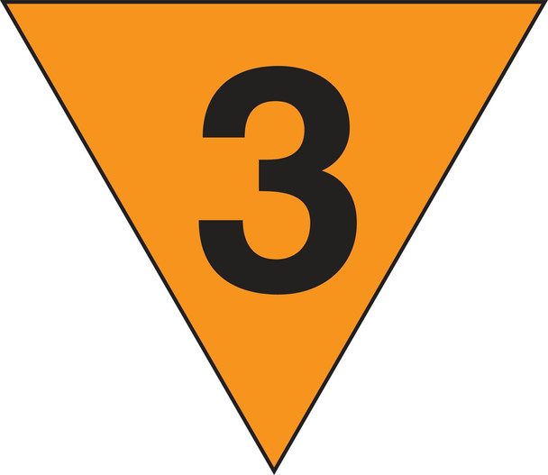 Military Fire Division Symbols: Fire Division 3 24" Reflective Plastic-Lite 1/Each - MPG146RP