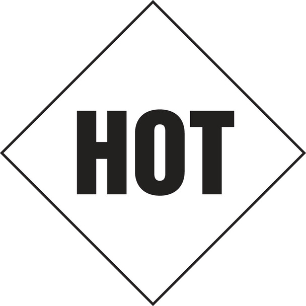 DOT Placard: For Mixed Loads - HOT 10 3/4" x 10 3/4" Adhesive Vinyl / - MPL905VS50