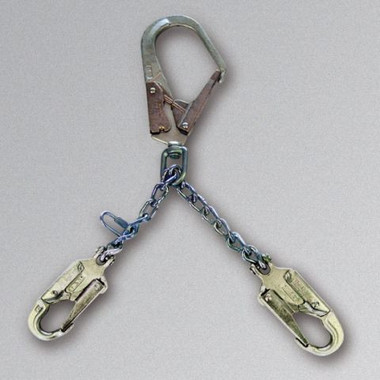 Miller Rebar Chain Assesmbly w/locking rebar hook (2-1/2 in.) w/attached  swivel and 2 locking snap hooks- 6756RS-Z7/ - Jendco Safety Supply