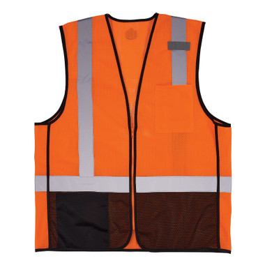 Ergodyne GloWear 8210Z-BK Mesh Hi-Vis Safety Vest - Type R, Class