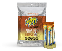Sqwincher Qwik Stik Zero Sugar Free Single Serve 20 oz Yield Packs - Lemonade Tea - 50/Bag -159060098