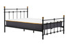 The Birlea Black Metal Bed Frame 