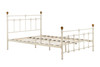 Birlea Cream Metal Bed Frame