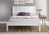 Limelight Taurus White Wooden Bedstead (Low Foot End)
