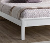 Limelight Taurus White Wooden Bedstead (Low Foot End)