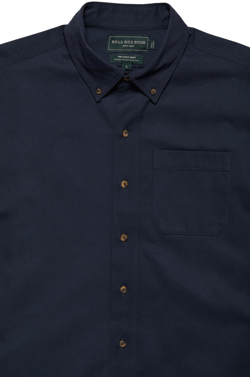 The Scout Shirt in Admiral Blue - Ball and Buck